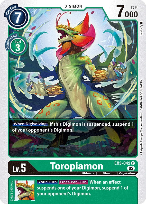 Toropiamon [EX3-042] [Draconic Roar] | Mindsight Gaming