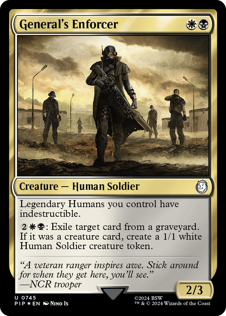 General's Enforcer (Surge Foil) [Fallout] | Mindsight Gaming