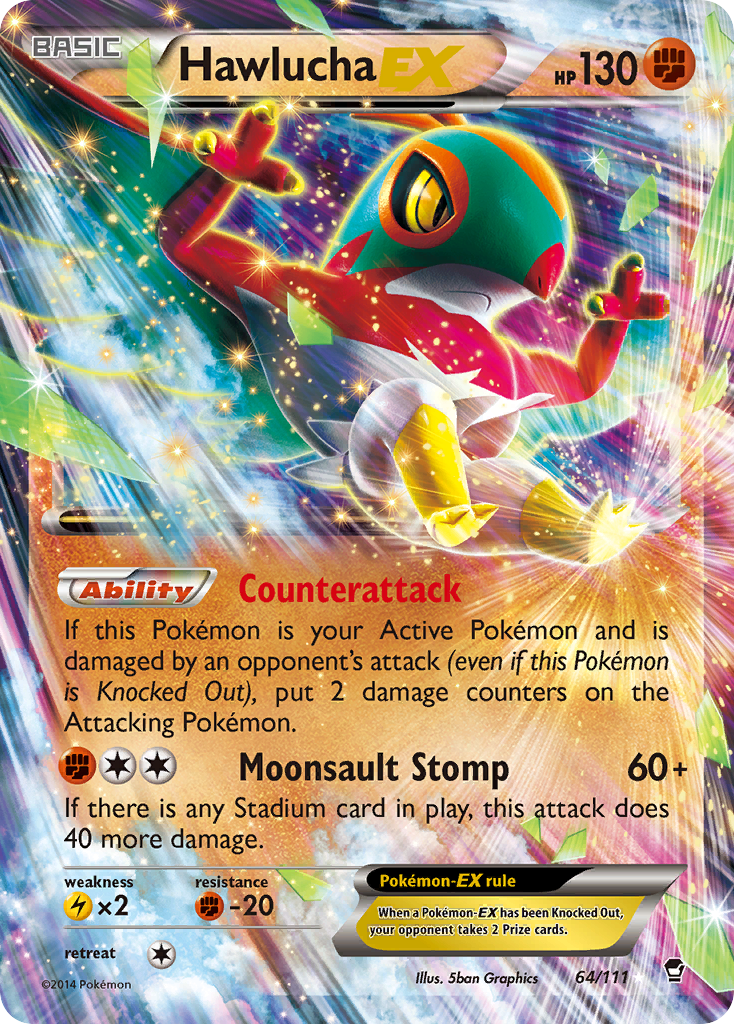 Hawlucha EX (64/111) [XY: Furious Fists] | Mindsight Gaming