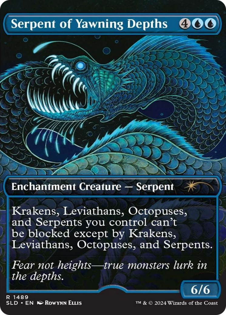 Serpent of Yawning Depths (Rainbow Foil) [Secret Lair Drop Series] | Mindsight Gaming