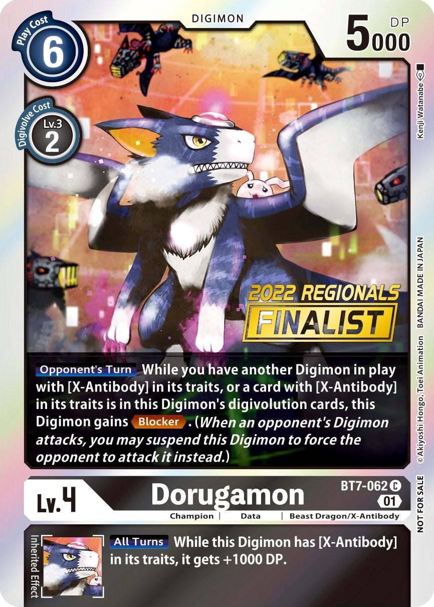 Dorugamon [BT7-062] (2022 Championship Offline Regional) (Online Finalist) [Next Adventure Promos] | Mindsight Gaming