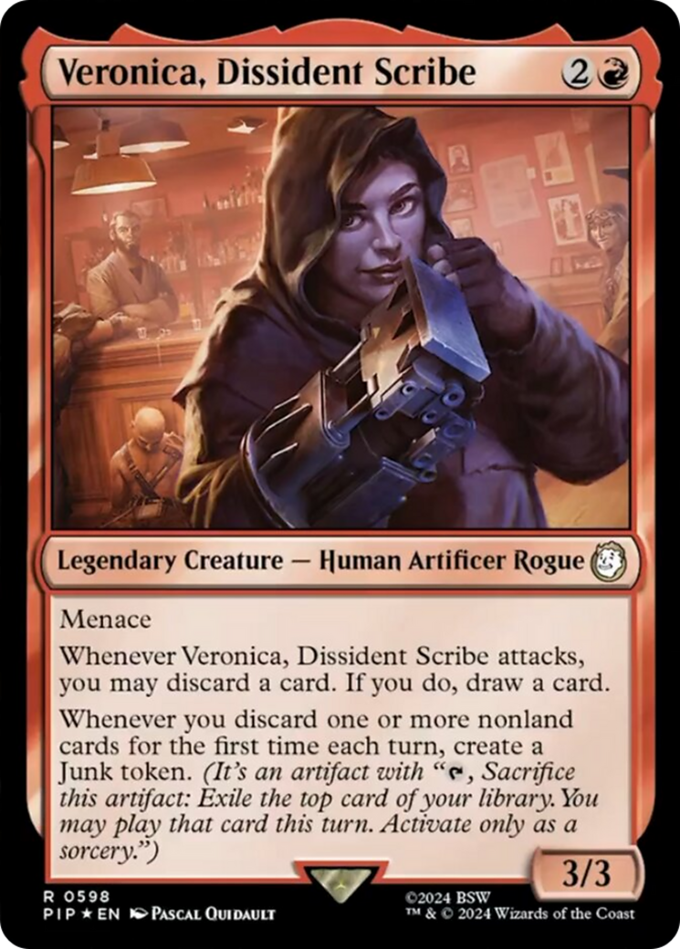 Veronica, Dissident Scribe (Surge Foil) [Fallout] | Mindsight Gaming