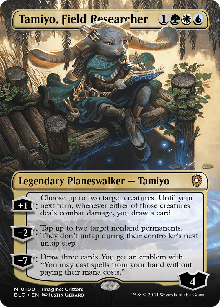 Tamiyo, Field Researcher (Borderless) [Bloomburrow Commander] | Mindsight Gaming