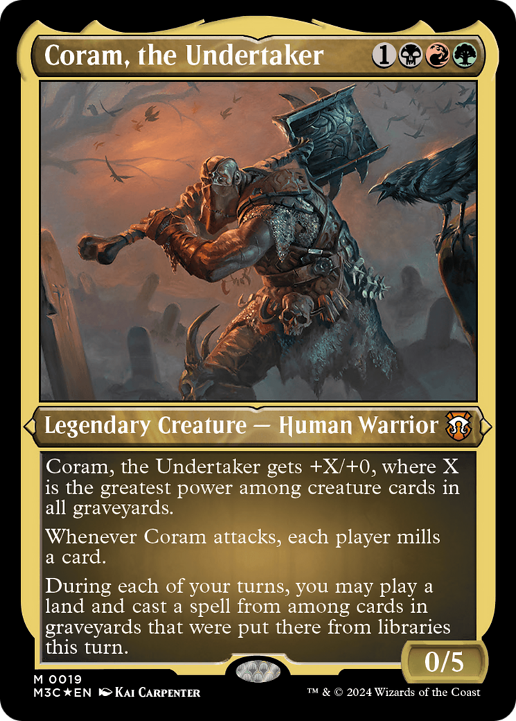 Coram, the Undertaker (Foil Etched) [Modern Horizons 3 Commander] | Mindsight Gaming