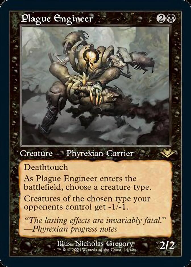 Plague Engineer (Retro Foil Etched) [Modern Horizons] | Mindsight Gaming