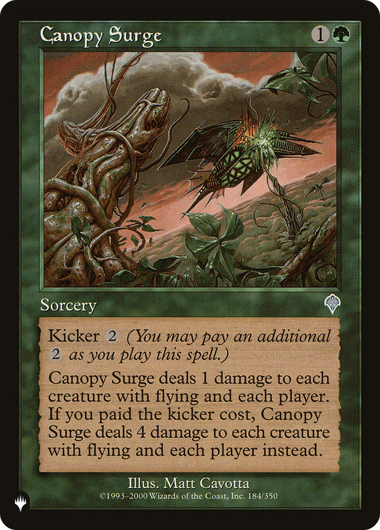 Canopy Surge [The List Reprints] | Mindsight Gaming