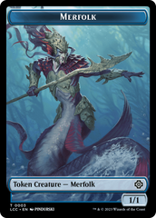 Bird // Merfolk (0003) Double-Sided Token [The Lost Caverns of Ixalan Commander Tokens] | Mindsight Gaming