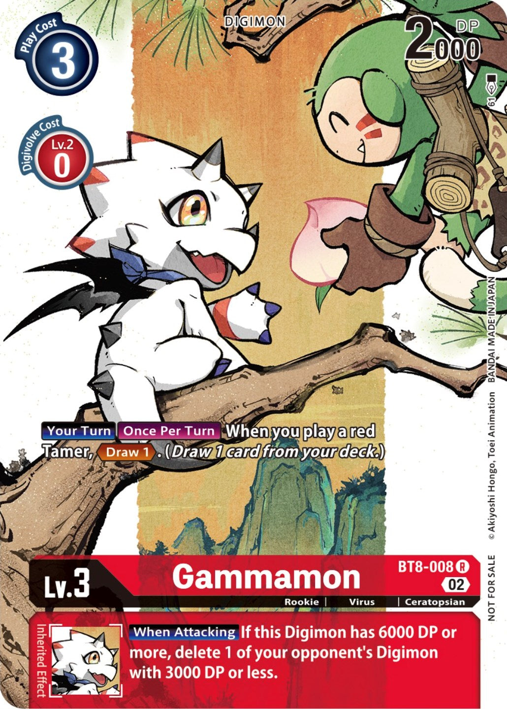 Gammamon [BT8-008] (Digimon Illustration Competition Promotion Pack) [New Awakening Promos] | Mindsight Gaming