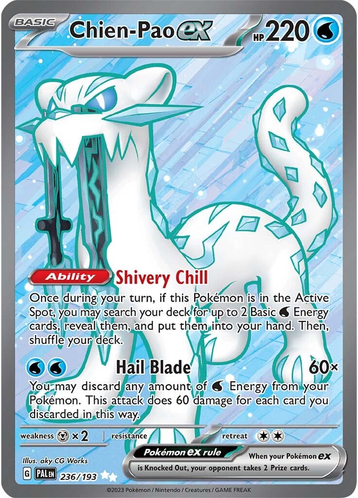 Chien-Pao ex (236/193) [Scarlet & Violet: Paldea Evolved] | Mindsight Gaming