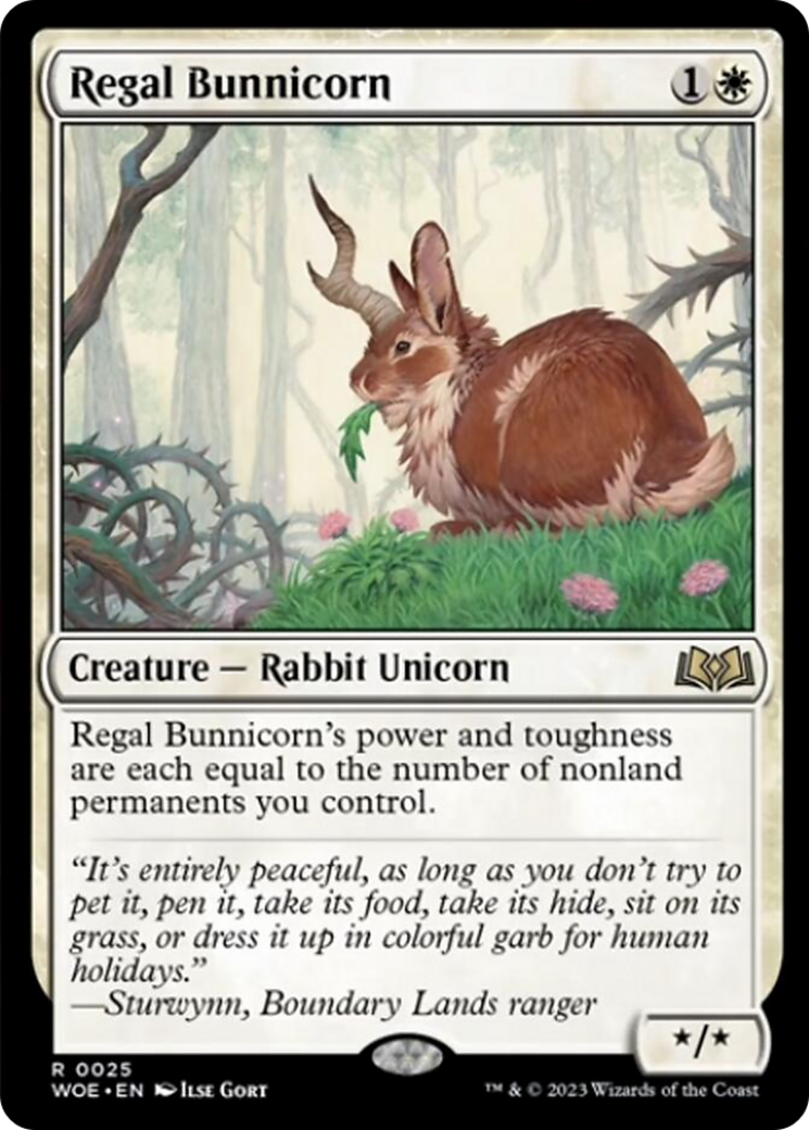 Regal Bunnicorn [Wilds of Eldraine] | Mindsight Gaming