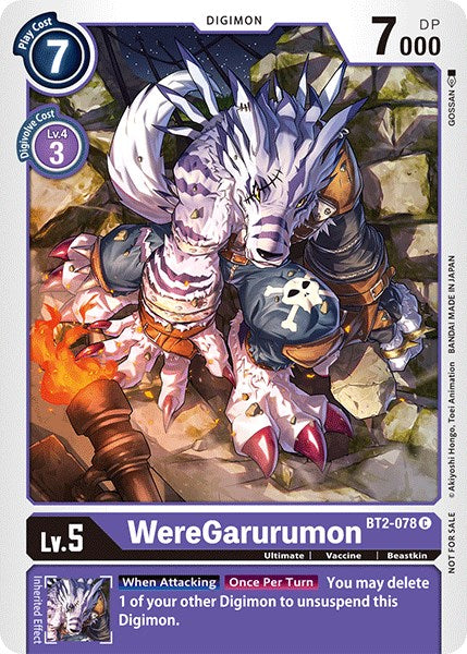 WereGarurumon [BT2-078] (Official Tournament Pack Vol.3) [Release Special Booster Promos] | Mindsight Gaming