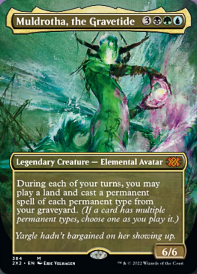 Muldrotha, the Gravetide (Borderless Alternate Art) [Double Masters 2022] | Mindsight Gaming