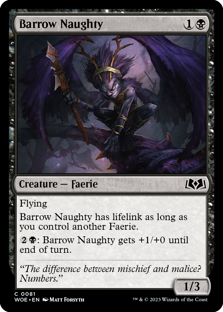 Barrow Naughty [Wilds of Eldraine] | Mindsight Gaming