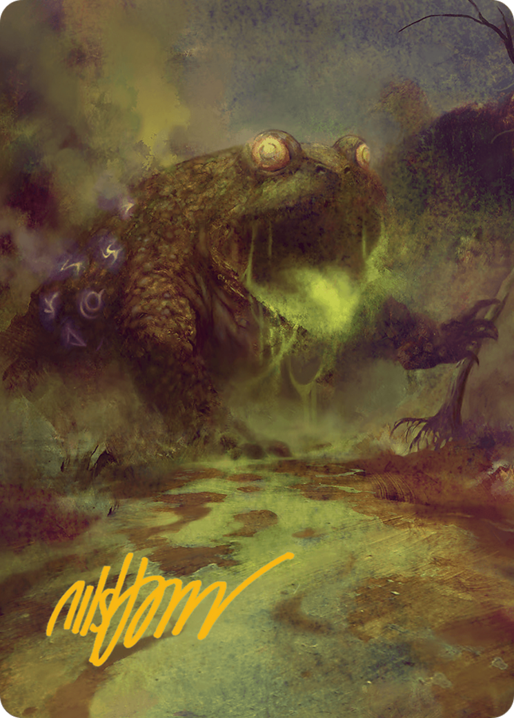 The Gitrog Monster Art Card (Gold-Stamped Signature) [Bloomburrow Art Series] | Mindsight Gaming