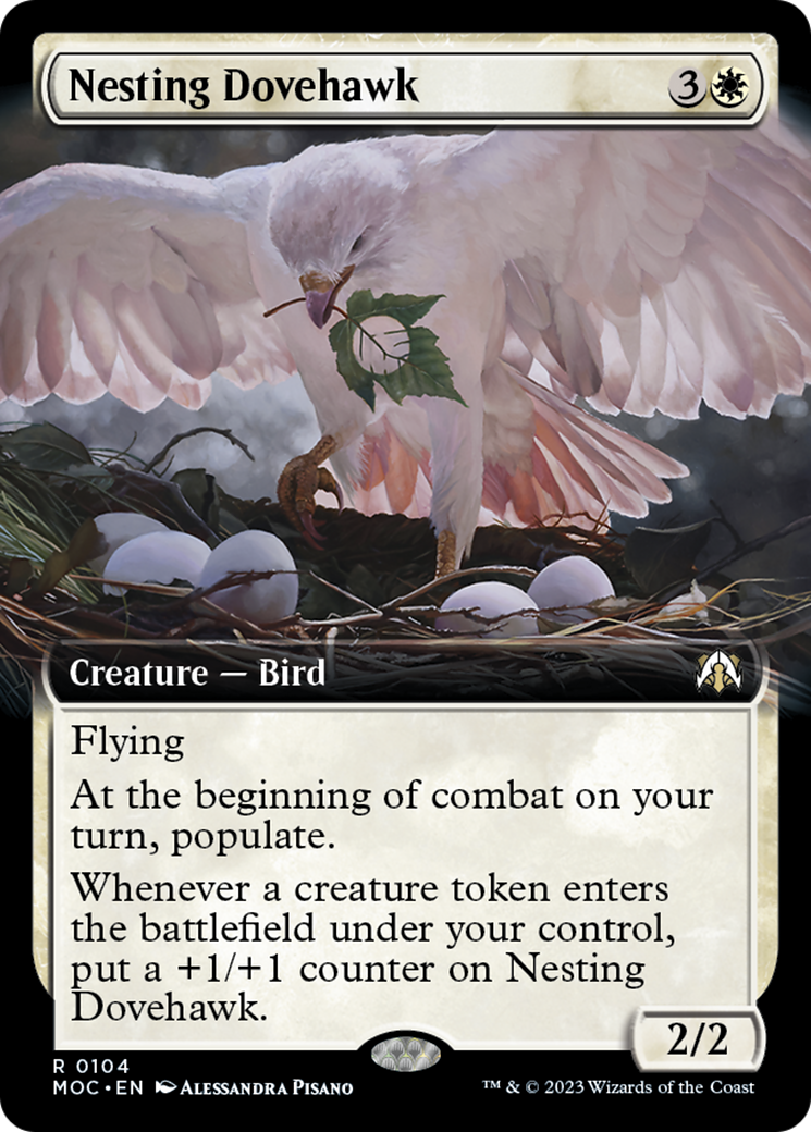 Nesting Dovehawk (Extended Art) [March of the Machine Commander] | Mindsight Gaming