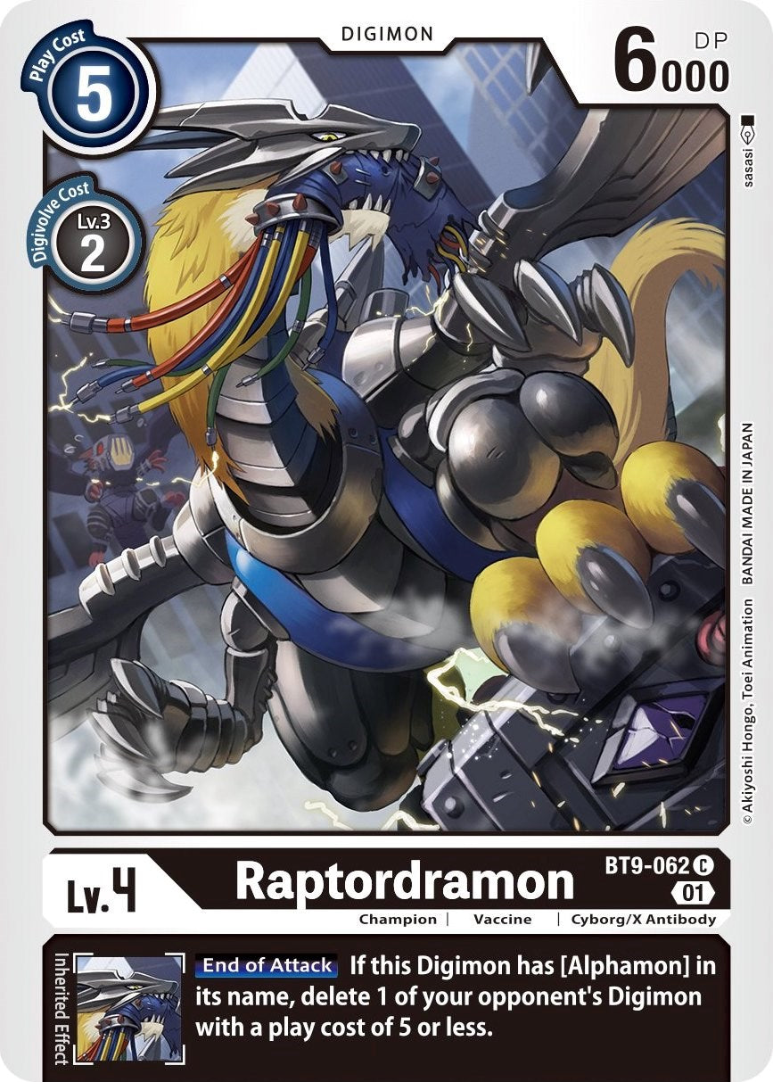 Raptordramon [BT9-062] [X Record] | Mindsight Gaming