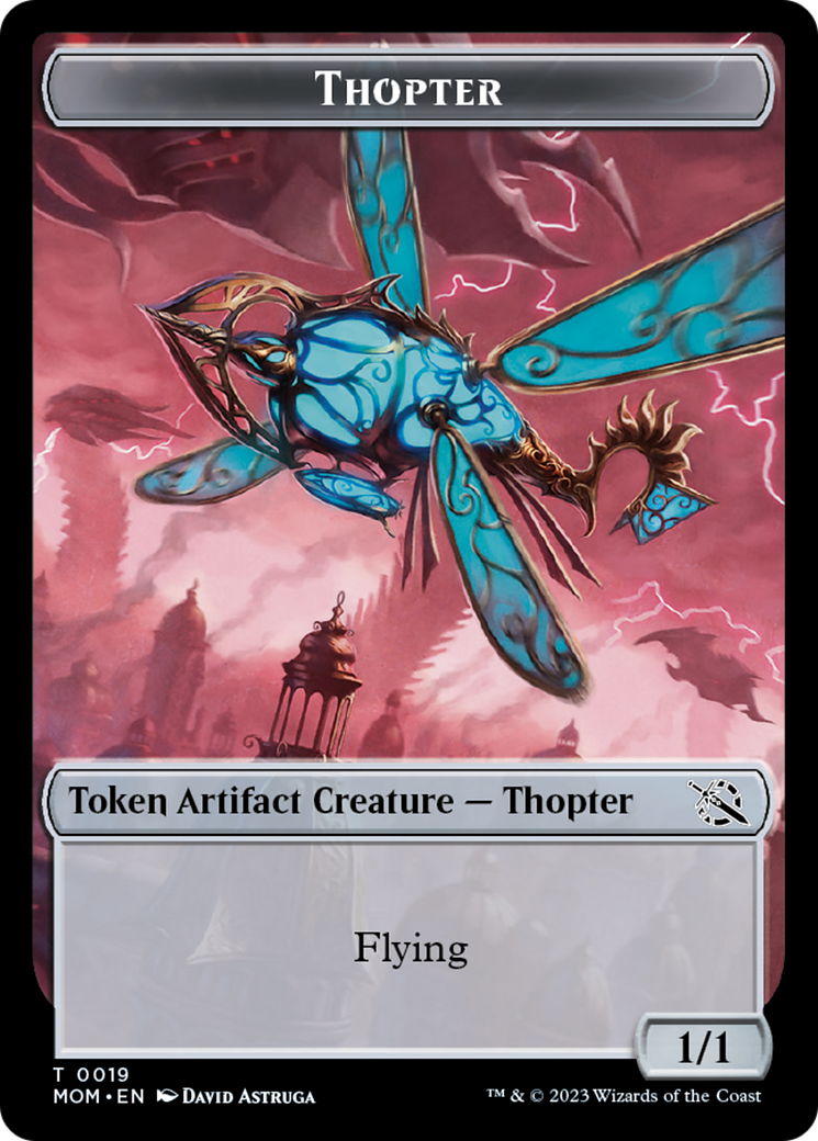 Treasure (21) // Thopter Double-Sided Token [March of the Machine Tokens] | Mindsight Gaming