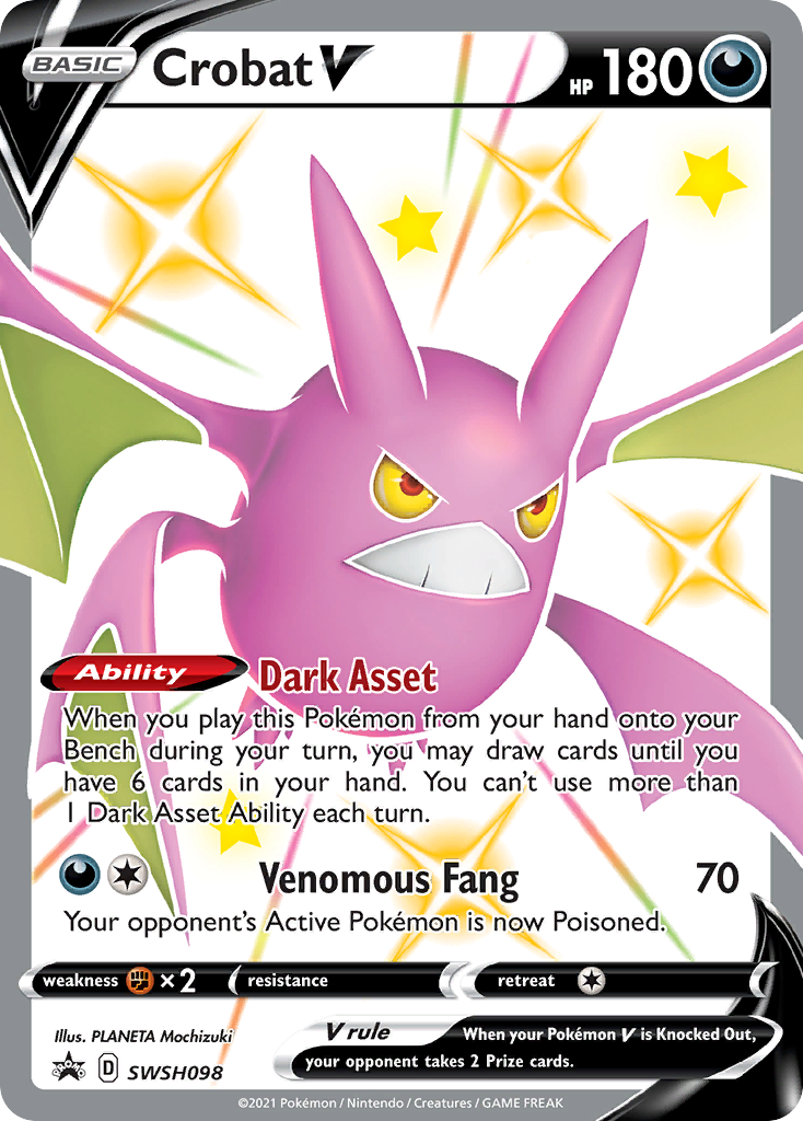 Crobat V (SWSH098) [Sword & Shield: Black Star Promos] | Mindsight Gaming