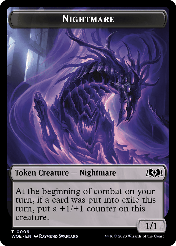 Nightmare Token [Wilds of Eldraine Tokens] | Mindsight Gaming