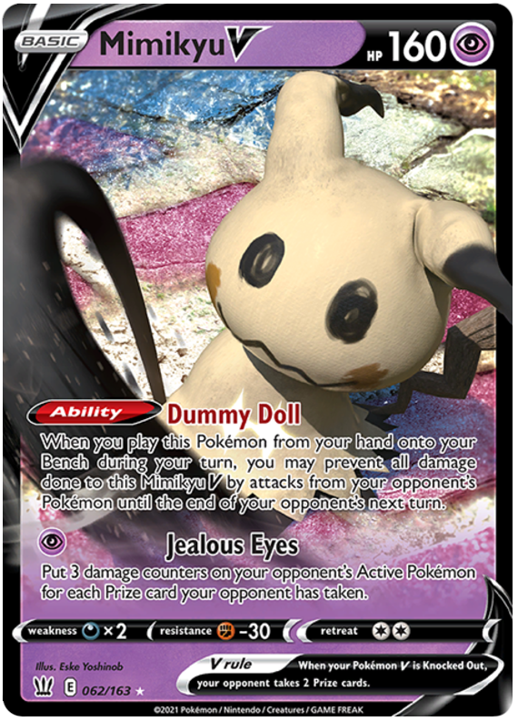 Mimikyu V (062/163) [Sword & Shield: Battle Styles] | Mindsight Gaming