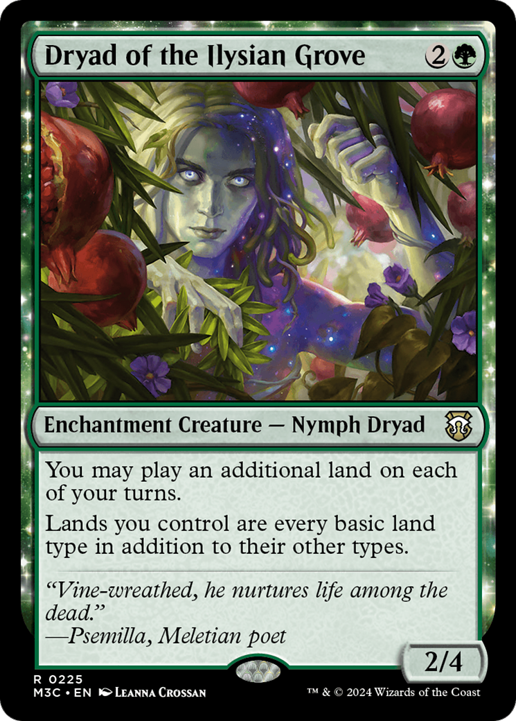 Dryad of the Ilysian Grove (Ripple Foil) [Modern Horizons 3 Commander] | Mindsight Gaming