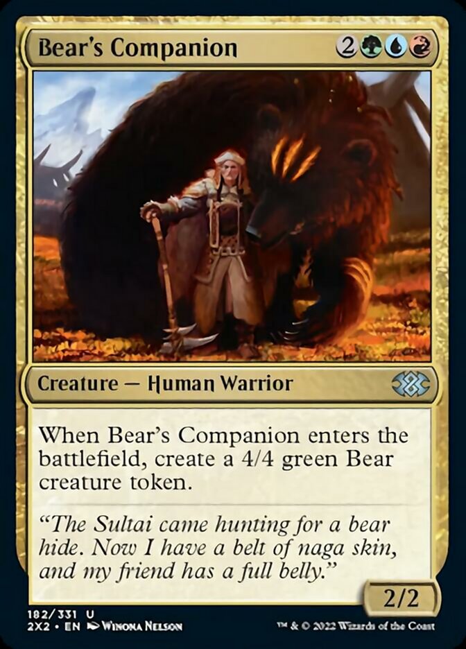 Bear's Companion [Double Masters 2022] | Mindsight Gaming