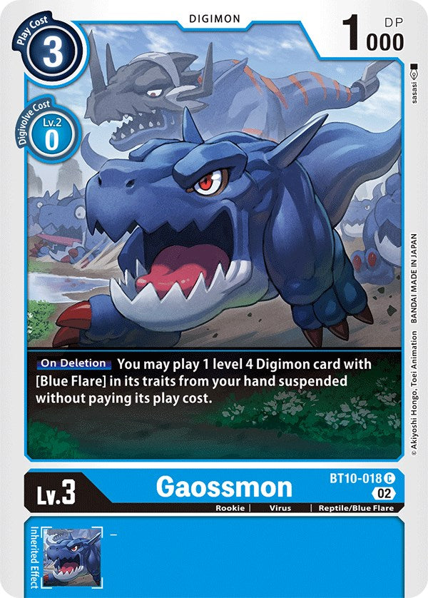 Gaossmon [BT10-018] [Xros Encounter] | Mindsight Gaming