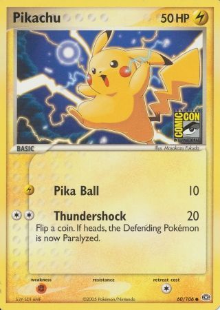 Pikachu (60/106) (2005 San Diego Comic Con) [Miscellaneous Cards] | Mindsight Gaming