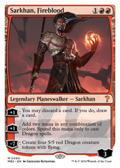 Sarkhan, Fireblood (White Border) [Mystery Booster 2] | Mindsight Gaming