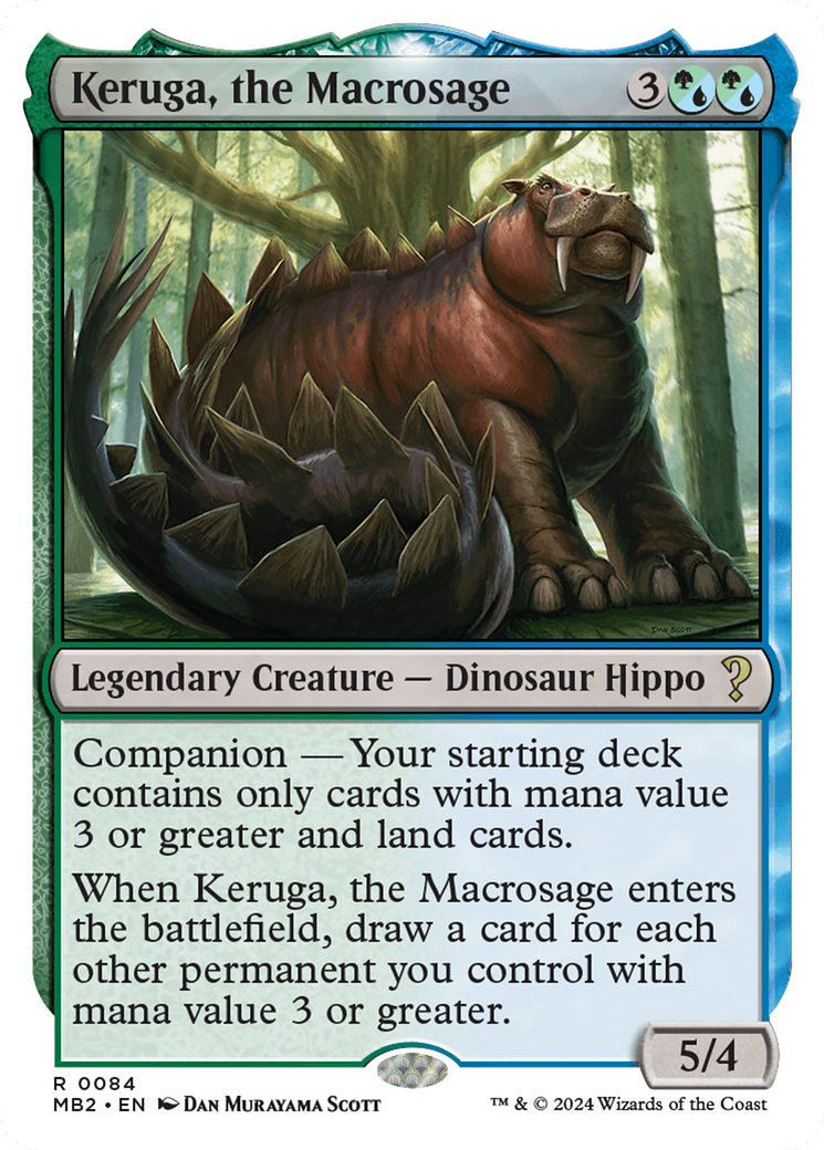 Keruga, the Macrosage (White Border) [Mystery Booster 2] | Mindsight Gaming