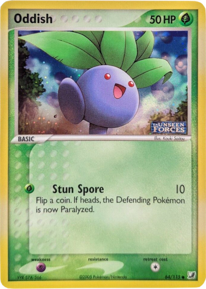 Oddish (64/115) (Stamped) [EX: Unseen Forces] | Mindsight Gaming