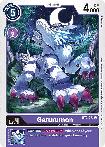 Garurumon [BT2-073] (Official Tournament Pack Vol.3) [Release Special Booster Promos] | Mindsight Gaming