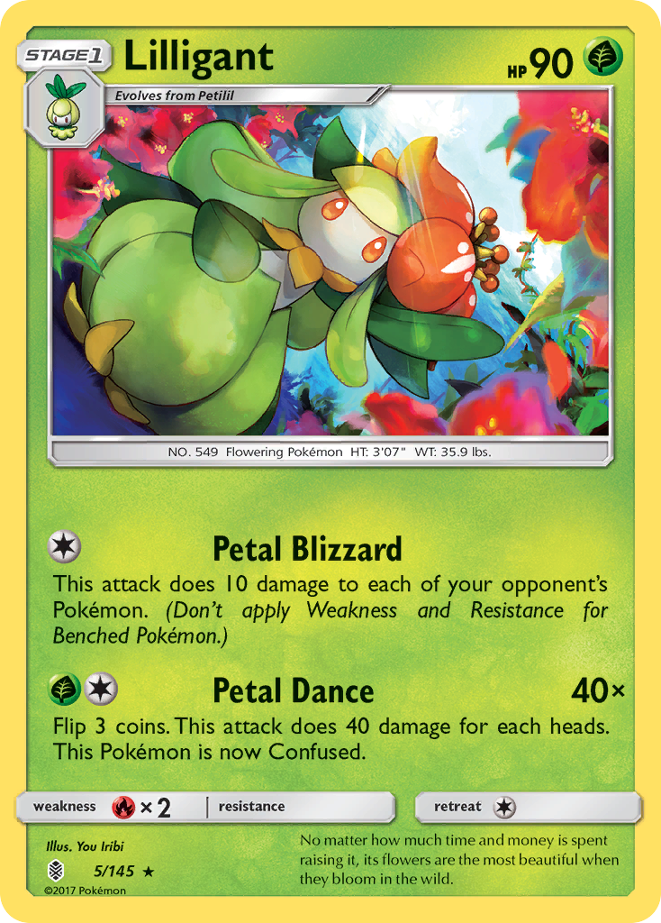 Lilligant (5/145) [Sun & Moon: Guardians Rising] | Mindsight Gaming