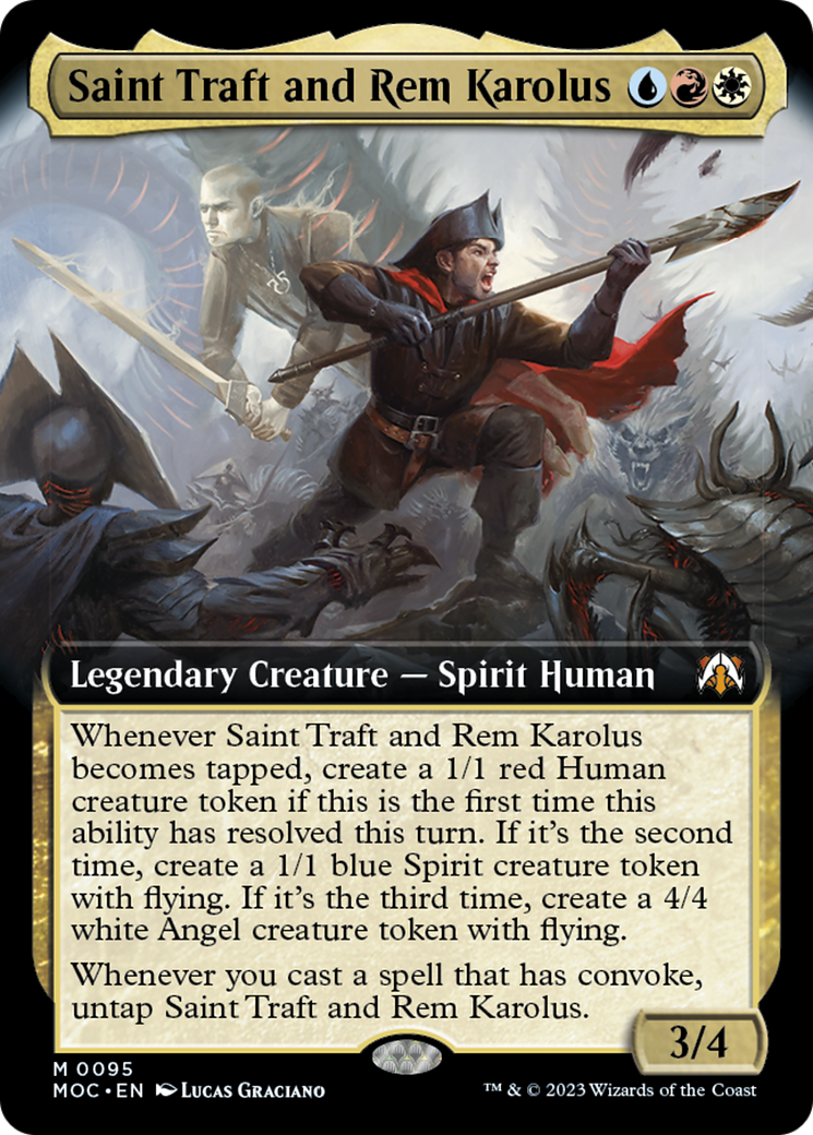 Saint Traft and Rem Karolus (Extended Art) [March of the Machine Commander] | Mindsight Gaming