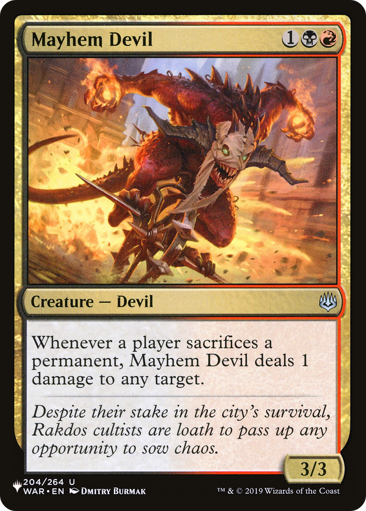 Mayhem Devil [The List Reprints] | Mindsight Gaming