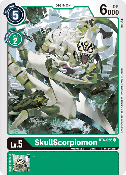 SkullScorpiomon [BT4-056] [Great Legend] | Mindsight Gaming