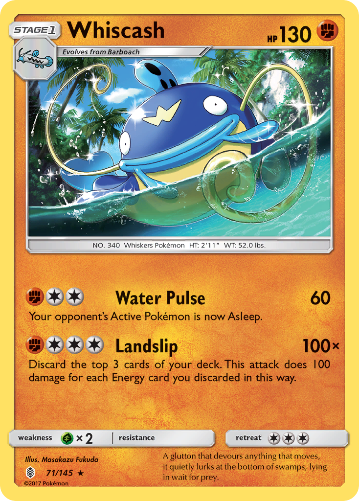 Whiscash (71/145) [Sun & Moon: Guardians Rising] | Mindsight Gaming