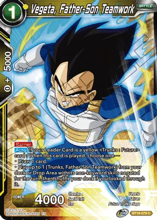 Vegeta, Father-Son Teamwork (BT16-079) [Realm of the Gods] | Mindsight Gaming