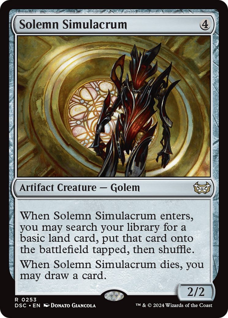 Solemn Simulacrum [Duskmourn: House of Horror Commander] | Mindsight Gaming