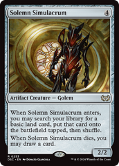 Solemn Simulacrum [Duskmourn: House of Horror Commander] | Mindsight Gaming