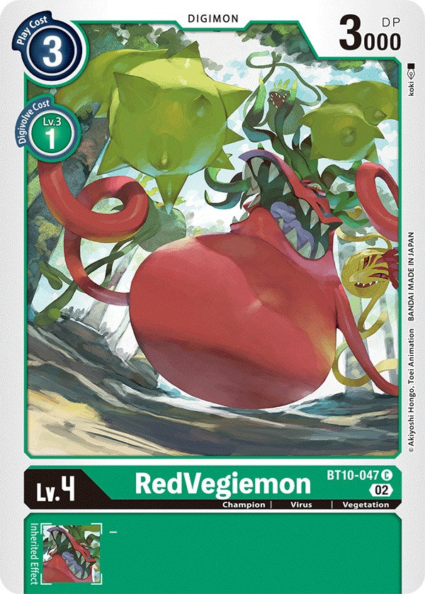 RedVegiemon [BT10-047] [Xros Encounter] | Mindsight Gaming