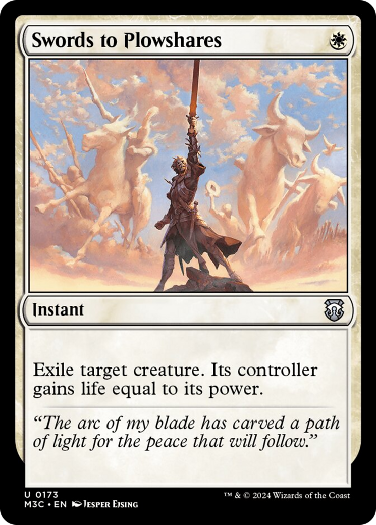 Swords to Plowshares (Ripple Foil) [Modern Horizons 3 Commander] | Mindsight Gaming