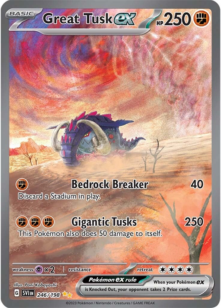 Great Tusk ex (246/198) [Scarlet & Violet: Base Set] | Mindsight Gaming