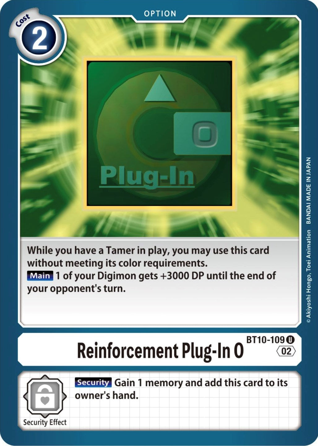 Reinforcement Plug-In 0 [BT10-109] [Xros Encounter] | Mindsight Gaming