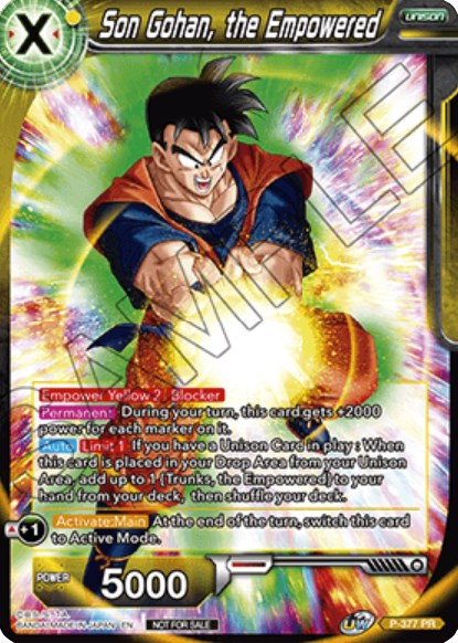 Son Gohan, the Empowered (P-377) [Promotion Cards] | Mindsight Gaming