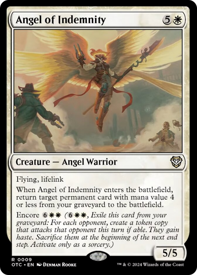 Angel of Indemnity [Outlaws of Thunder Junction Commander] | Mindsight Gaming