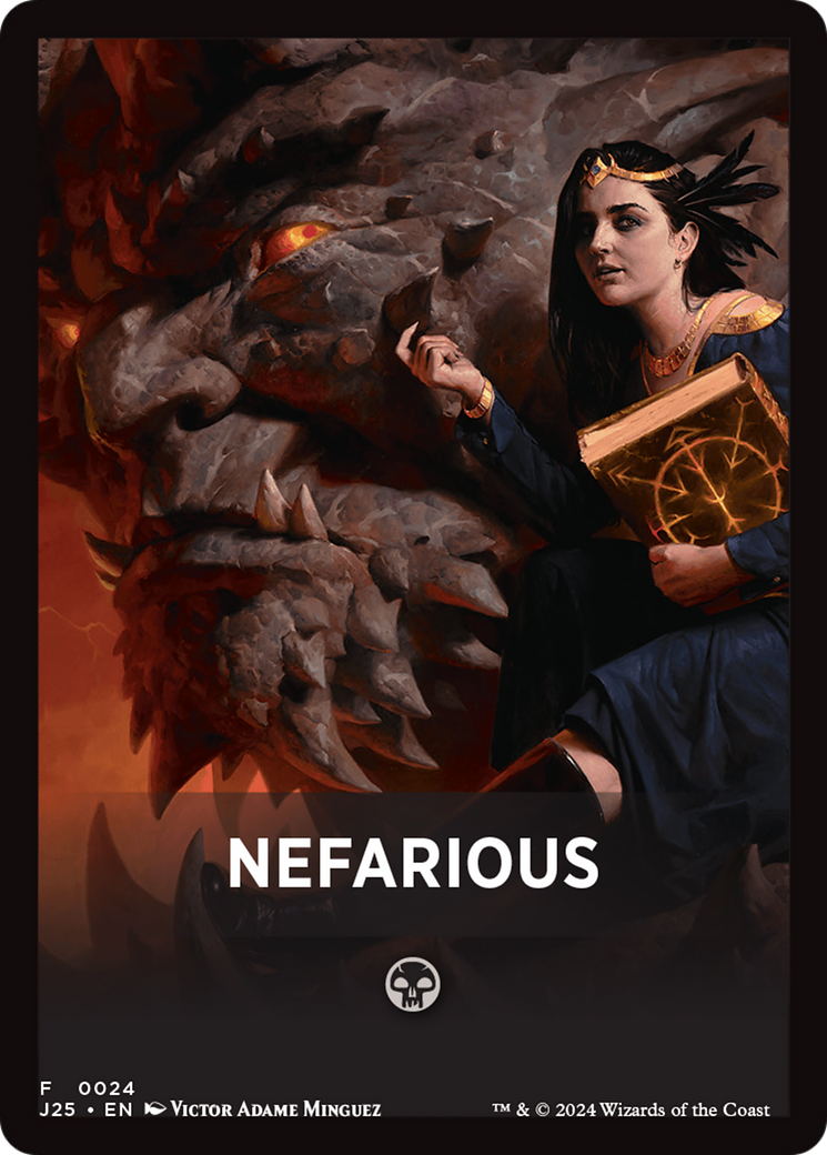 Nefarious Theme Card [Foundations Jumpstart Front Cards] | Mindsight Gaming