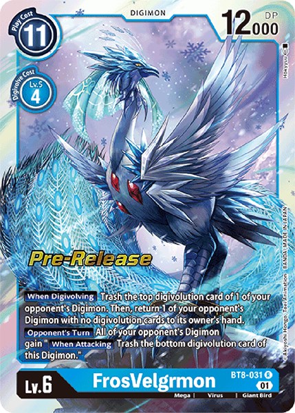 FrosVelgrmon [BT8-031] [New Awakening Pre-Release Cards] | Mindsight Gaming