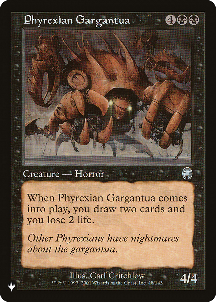 Phyrexian Gargantua [The List Reprints] | Mindsight Gaming