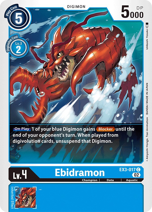 Ebidramon [EX3-017] [Draconic Roar] | Mindsight Gaming